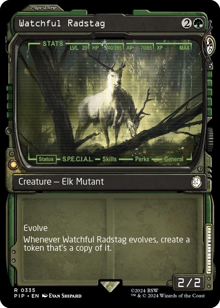 Image for Watchful Radstag (Showcase) (335) (PIP) - Magic: The Gathering