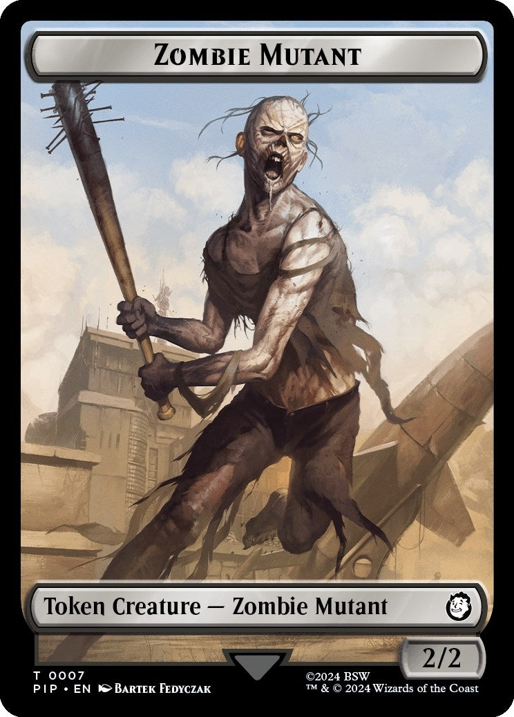 Image for Zombie Mutant // Clue Double-Sided Token (7 // 11) (PIP) - Magic: The Gathering