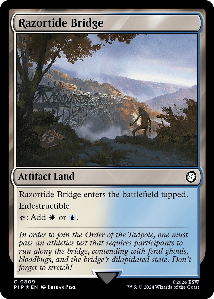 Image for Razortide Bridge (Surge Foil) (809) (PIP) - Magic: The Gathering