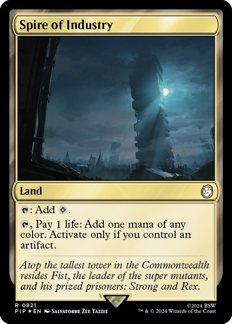 Image for Spire of Industry (Surge Foil) (821) (PIP) - Magic: The Gathering
