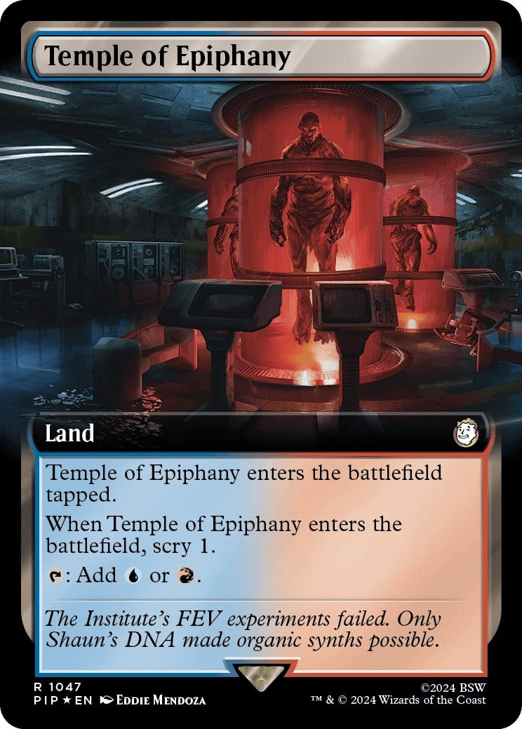 Image for Temple of Epiphany (Extended Art) (Surge Foil) (1047) (PIP) - Magic: The Gathering