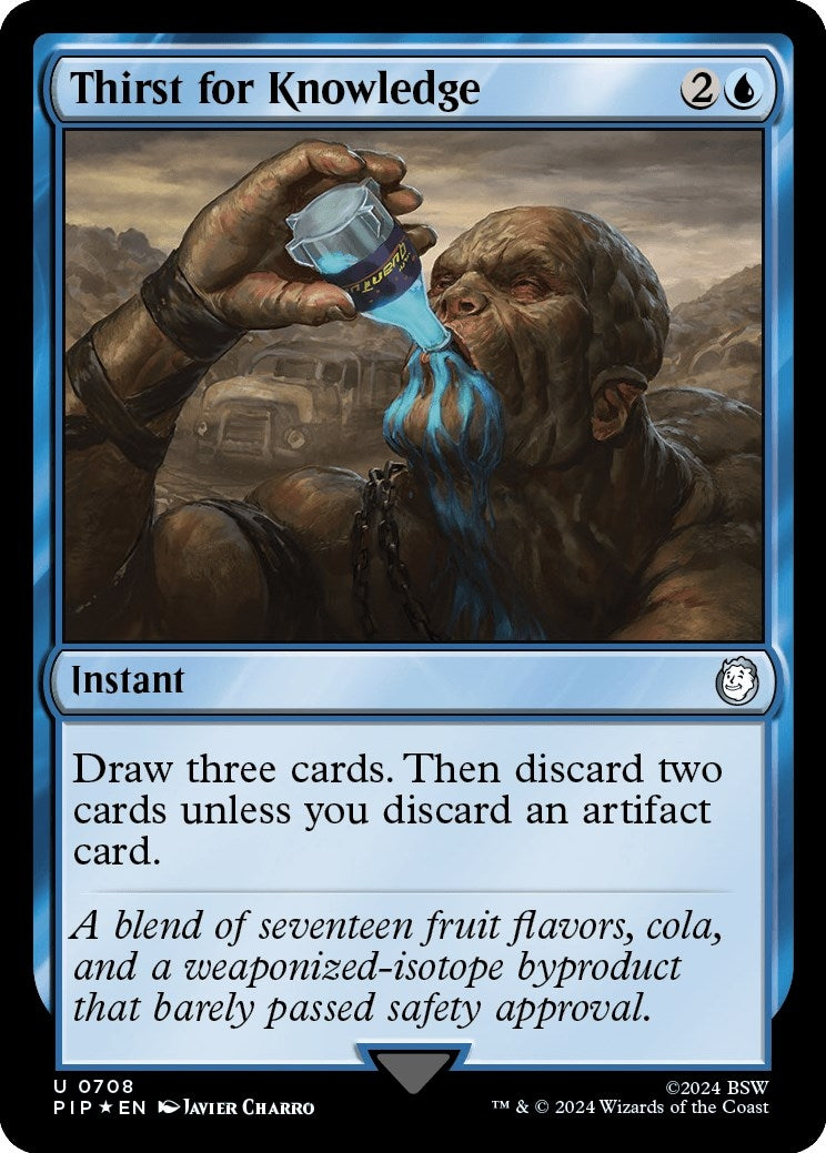 Image for Thirst for Knowledge (Surge Foil) (708) (PIP) - Magic: The Gathering