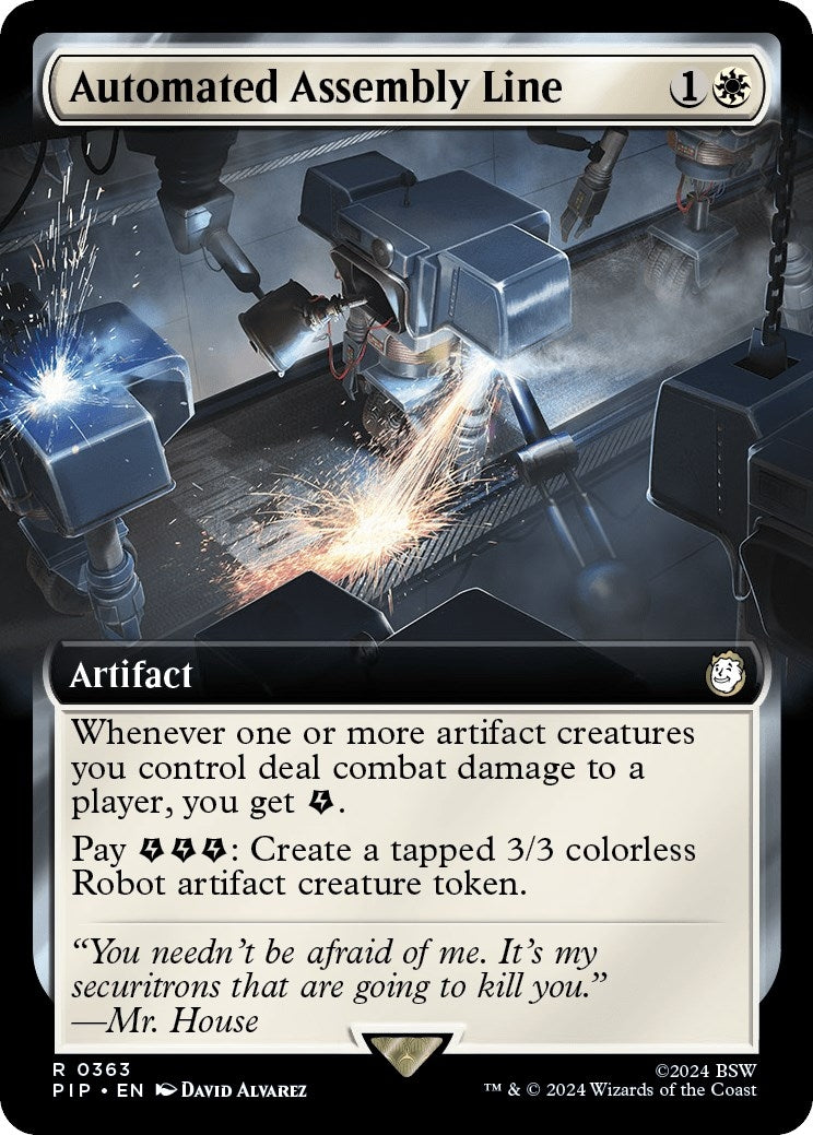 Image for Automated Assembly Line (Extended Art) (363) (PIP) - Magic: The Gathering