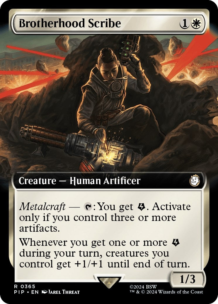 Image for Brotherhood Scribe (Extended Art) (365) (PIP) - Magic: The Gathering
