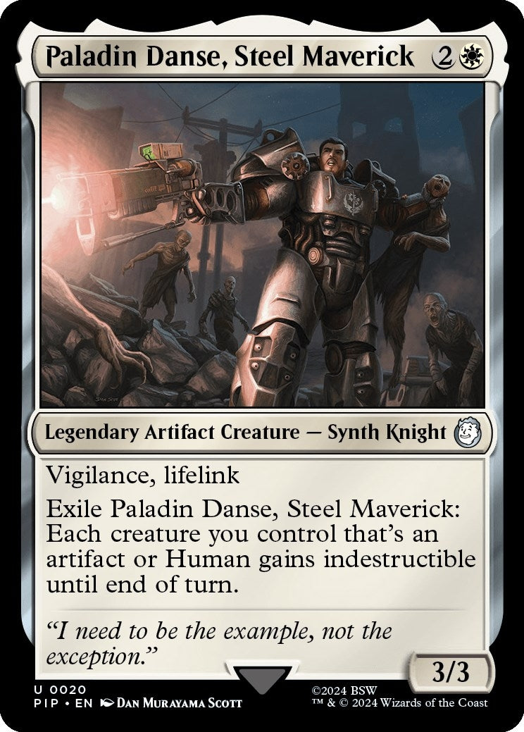 Image for Paladin Danse, Steel Maverick (20) (PIP) - Magic: The Gathering