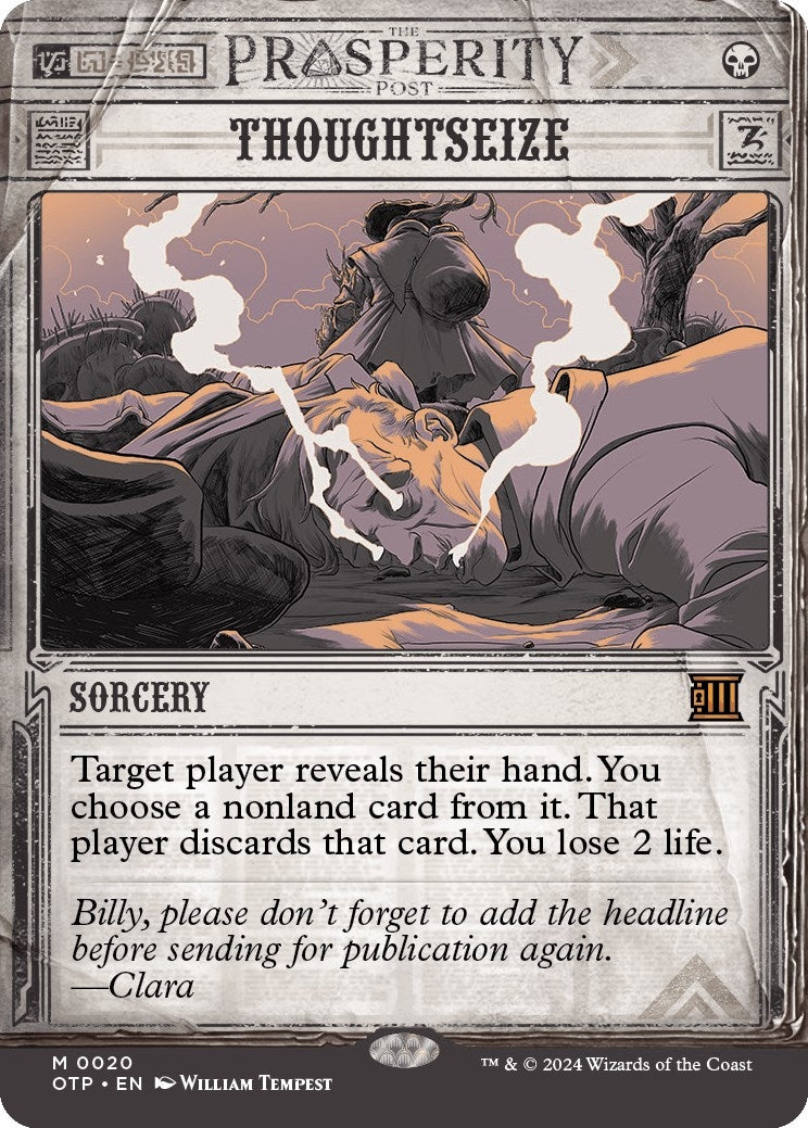 Image for Thoughtseize (20) (OTP) - Magic: The Gathering