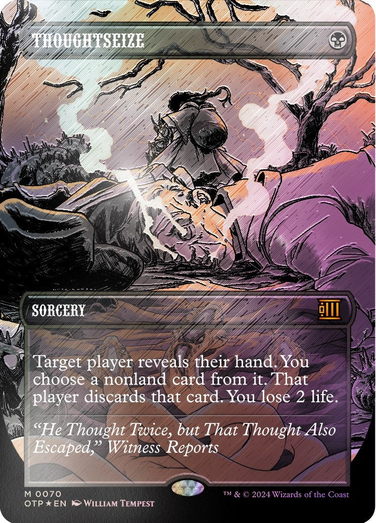 Image for Thoughtseize (Textured Foil) (70) (OTP) - Magic: The Gathering