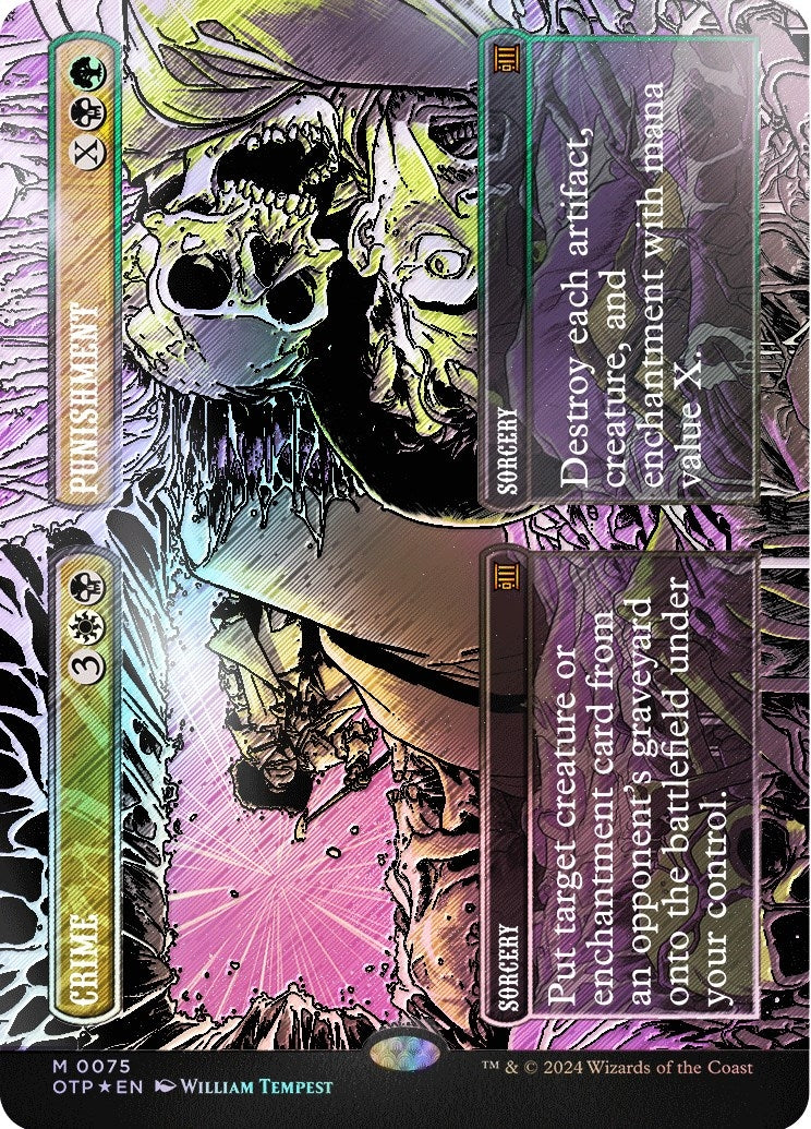 Image for Crime // Punishment (Textured Foil) (75) (OTP) - Magic: The Gathering