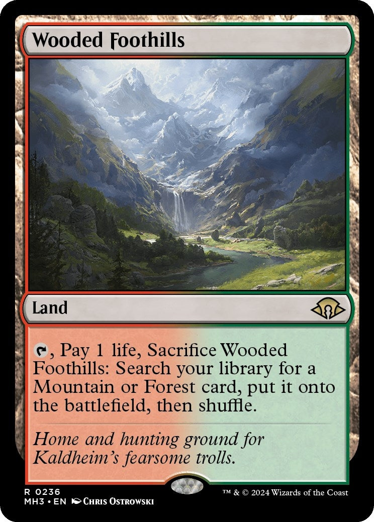 Image for Wooded Foothills (236) (MH3) - Magic: The Gathering