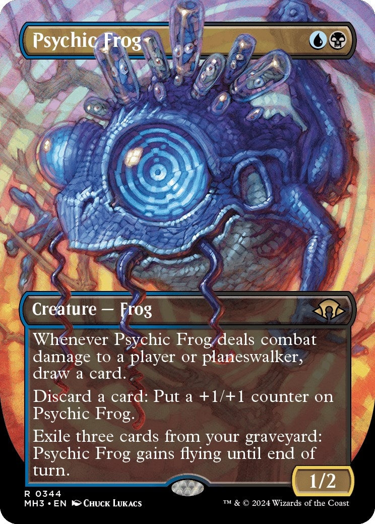 Image for Psychic Frog (Borderless) (344) (MH3) - Magic: The Gathering