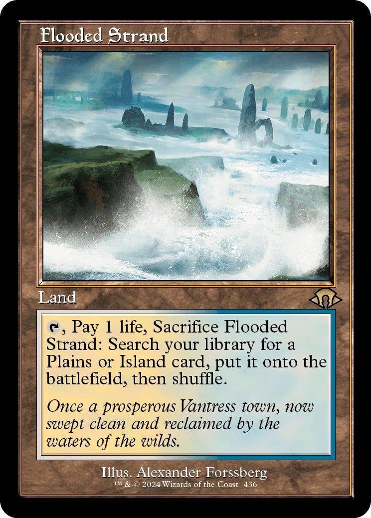 Image for Flooded Strand (Retro Frame) (436) (MH3) - Magic: The Gathering