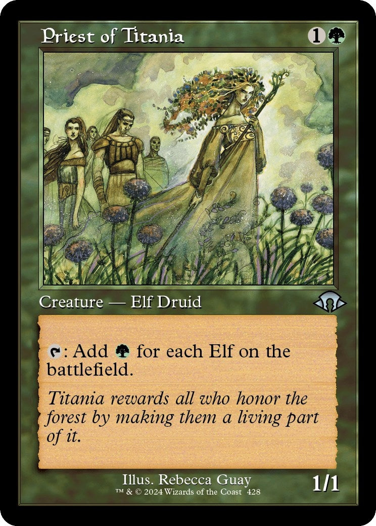Image for Priest of Titania (Retro Frame) (428) (MH3) - Magic: The Gathering