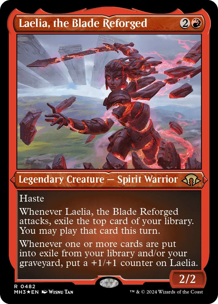 Image for Laelia, the Blade Reforged (Foil Etched) (482) (MH3) - Magic: The Gathering