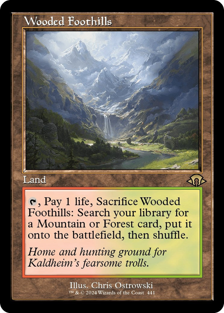 Image for Wooded Foothills (Retro Frame) (441) (MH3) - Magic: The Gathering