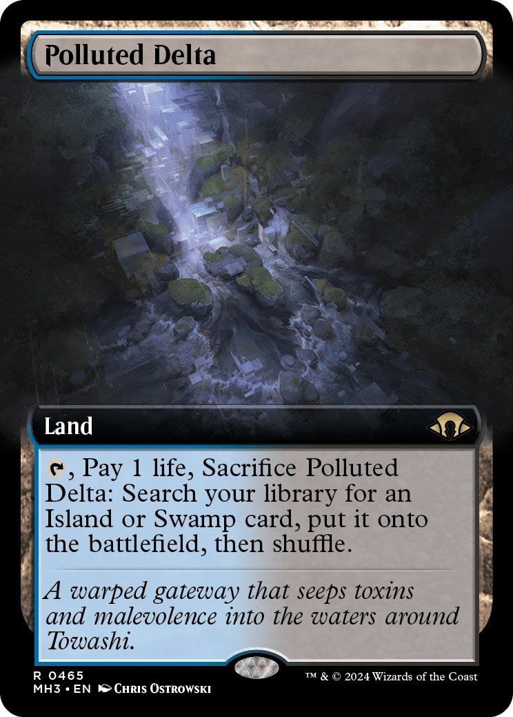 Image for Polluted Delta (Extended Art) (465) (MH3) - Magic: The Gathering