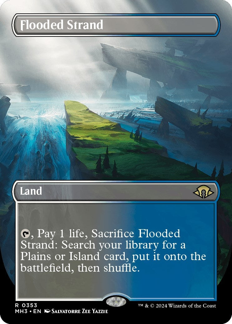 Image for Flooded Strand (Borderless) (353) (MH3) - Magic: The Gathering