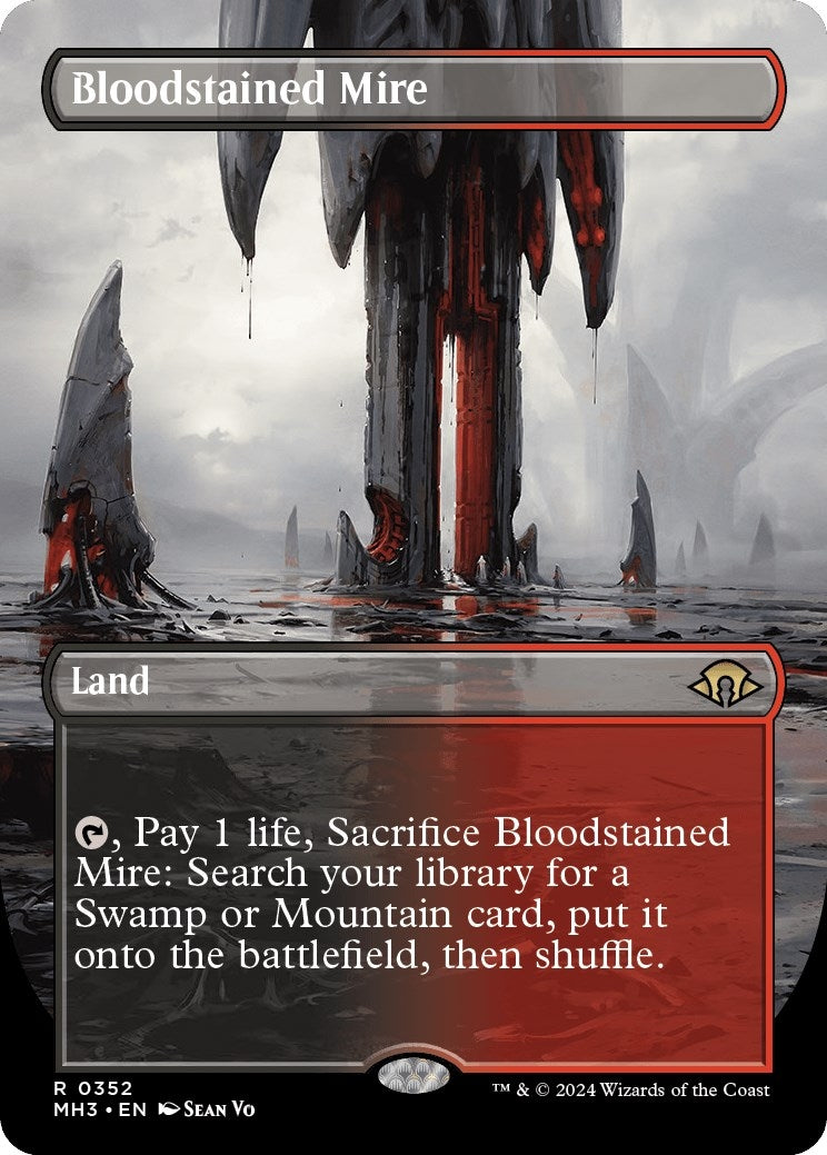 Image for Bloodstained Mire (Borderless) (352) (MH3) - Magic: The Gathering