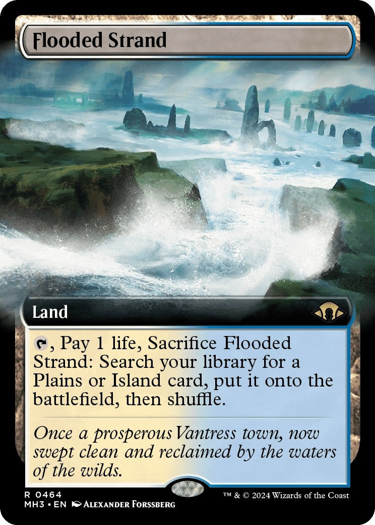 Image for Flooded Strand (Extended Art) (464) (MH3) - Magic: The Gathering