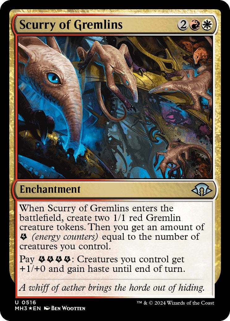 Image for Scurry of Gremlins (Ripple Foil) (516) (MH3) - Magic: The Gathering