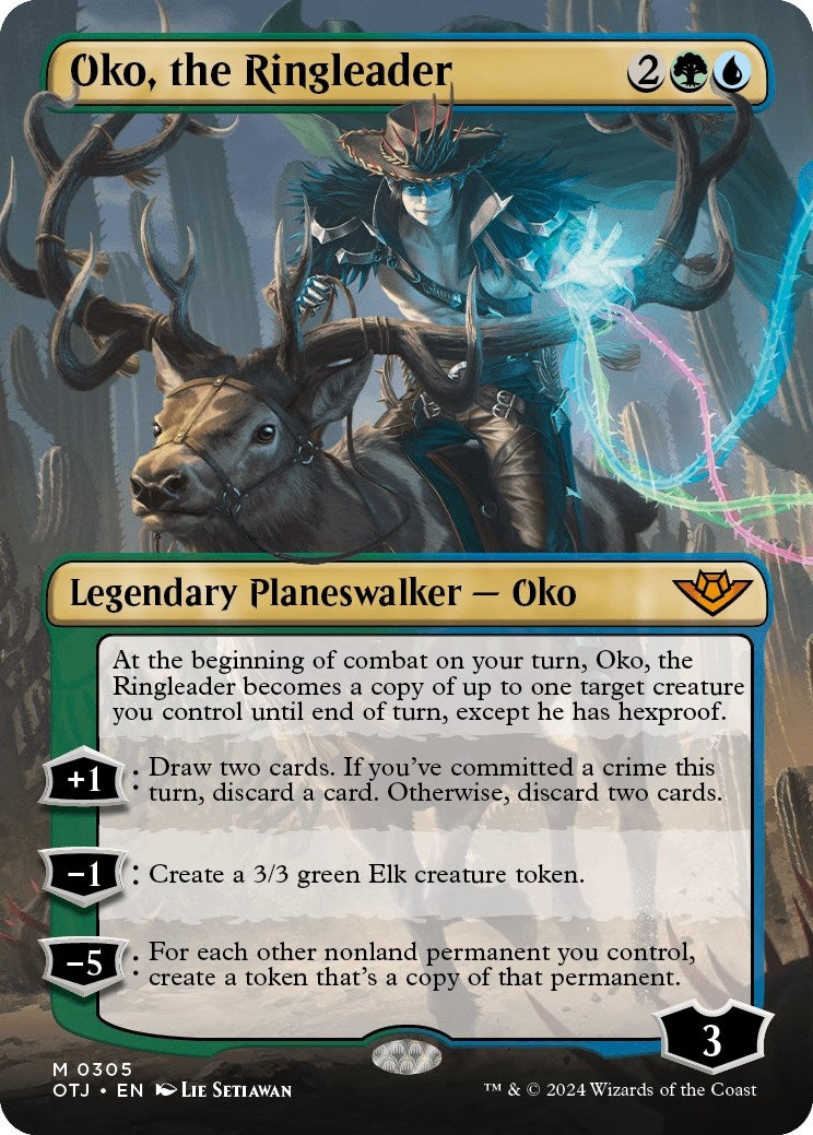 Image for Oko, the Ringleader (Borderless) (305) (OTJ) - Magic: The Gathering