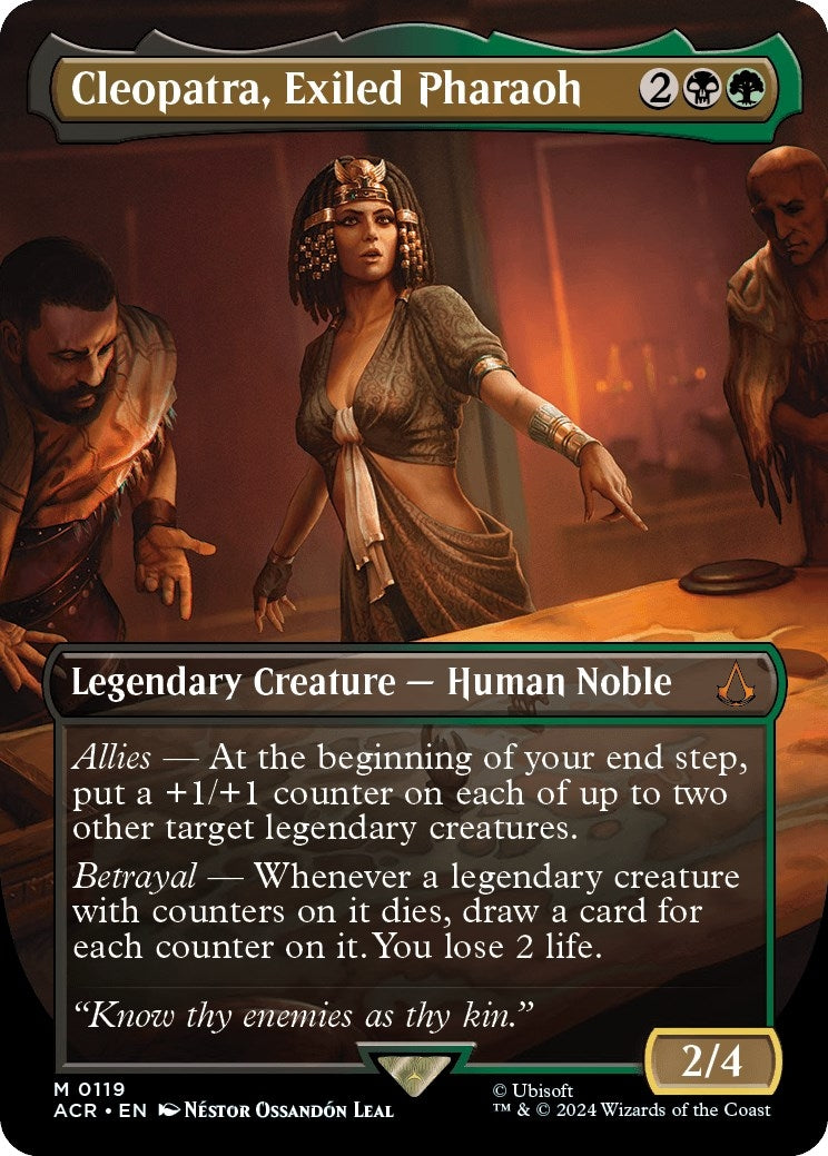 Image for Cleopatra, Exiled Pharaoh (Borderless) (119) (ACR) - Magic: The Gathering