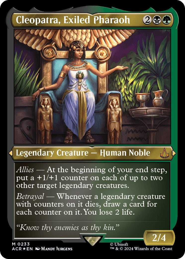 Image for Cleopatra, Exiled Pharaoh (Foil Etched) (233) (ACR) - Magic: The Gathering