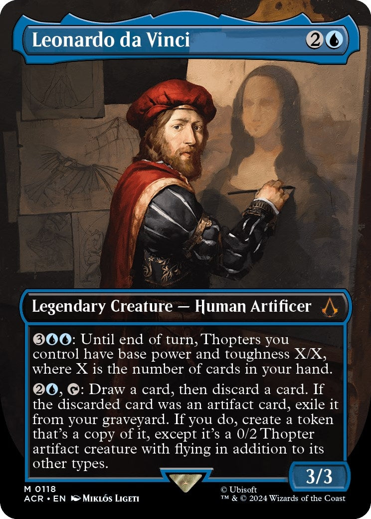 Image for Leonardo da Vinci (Borderless) (118) (ACR) - Magic: The Gathering
