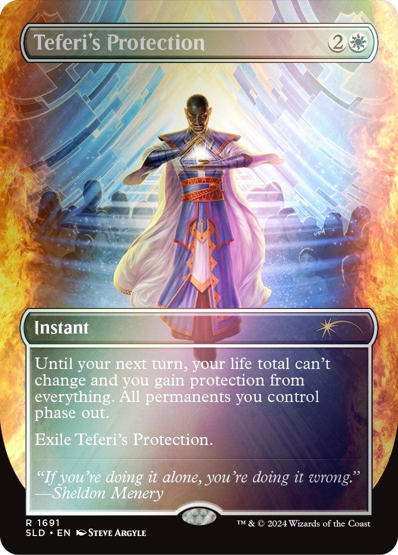 Image for Teferi's Protection (1691) (Rainbow Foil) (1691) (SLD) - Magic: The Gathering