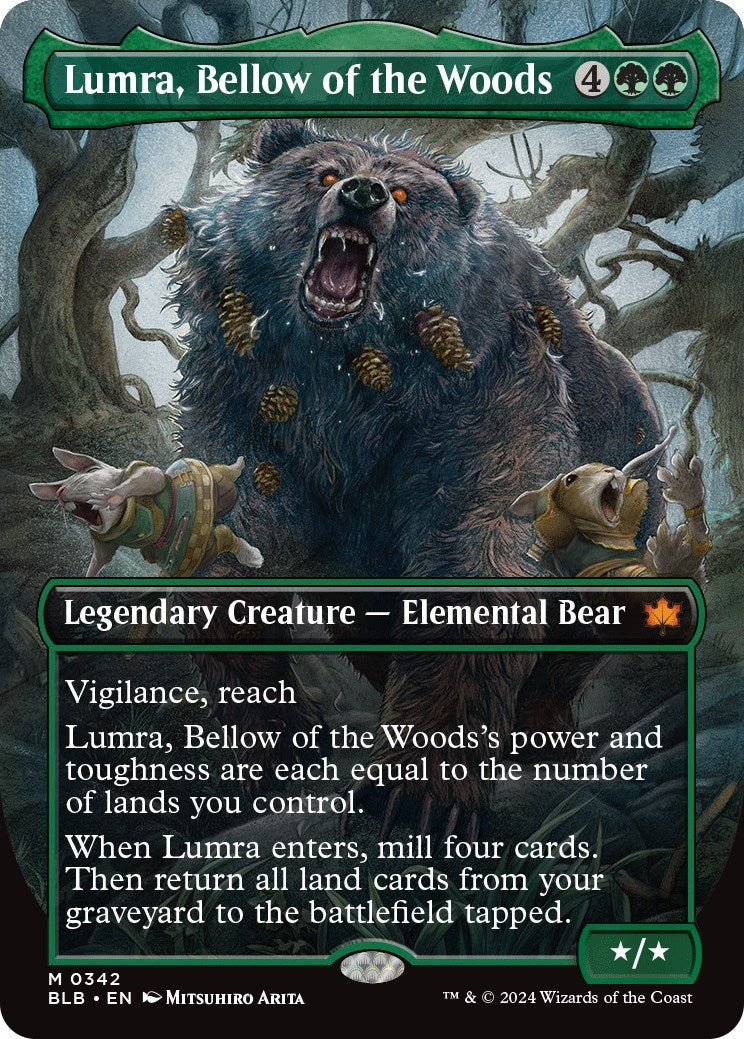 Image for Lumra, Bellow of the Woods (Borderless) (0342) (342) (BLB) - Magic: The Gathering