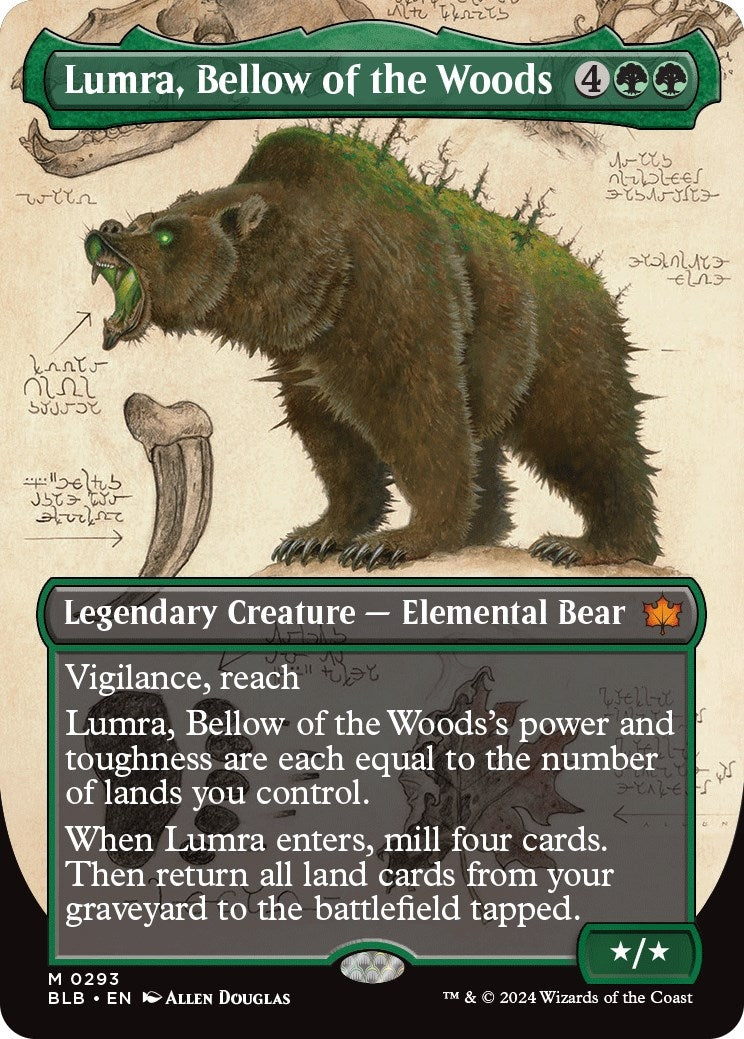 Image for Lumra, Bellow of the Woods (Borderless) (0293) (293) (BLB) - Magic: The Gathering