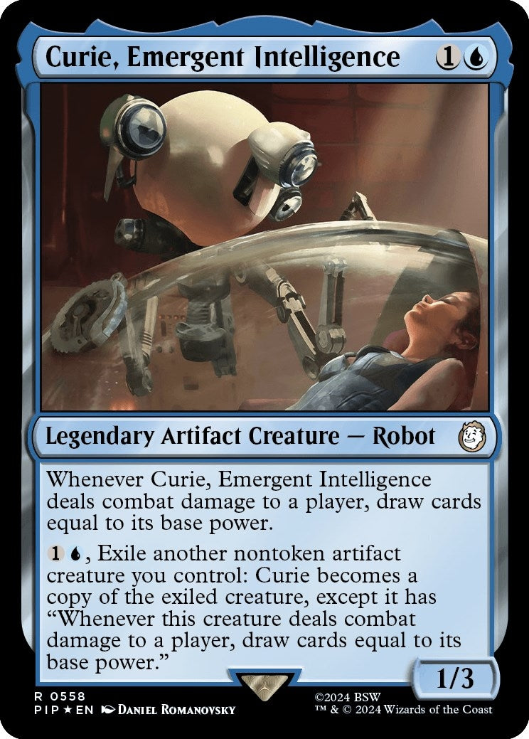 Image for Curie, Emergent Intelligence (Surge Foil) (558) (PIP) - Magic: The Gathering