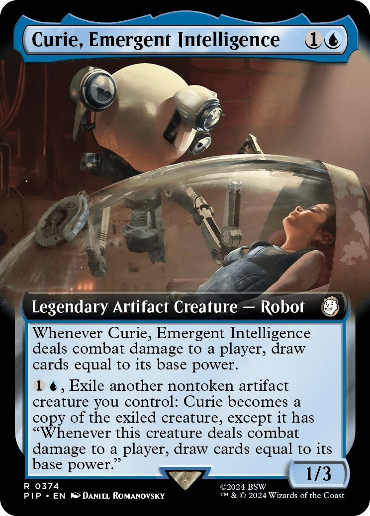 Image for Curie, Emergent Intelligence (Extended Art) (374) (PIP) - Magic: The Gathering