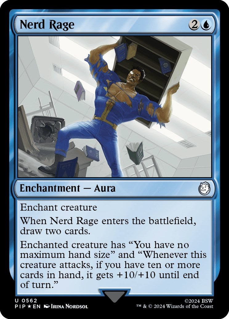 Image for Nerd Rage (Surge Foil) (562) (PIP) - Magic: The Gathering