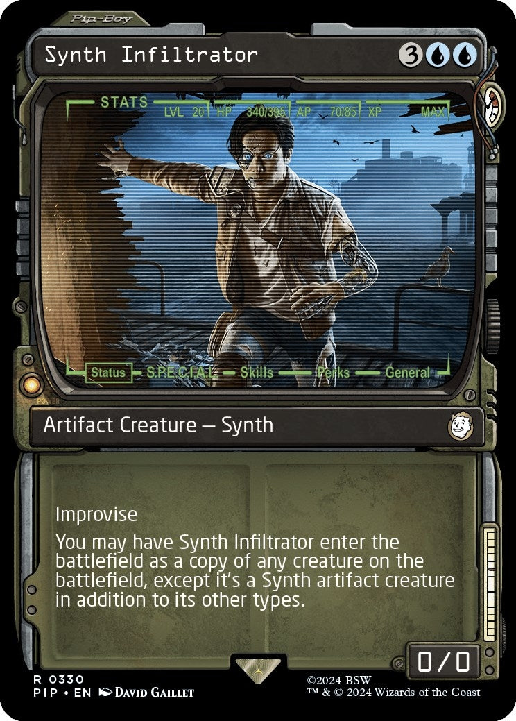 Image for Synth Infiltrator (Showcase) (330) (PIP) - Magic: The Gathering