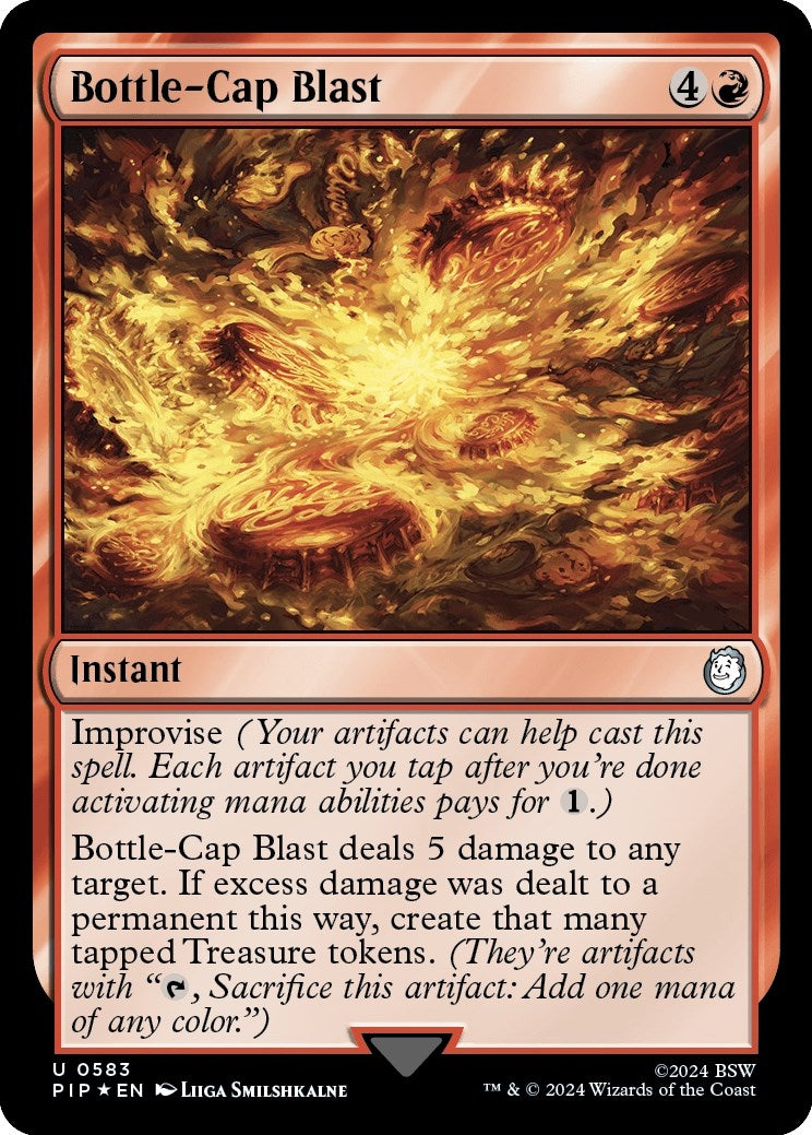 Image for Bottle-Cap Blast (Surge Foil) (583) (PIP) - Magic: The Gathering