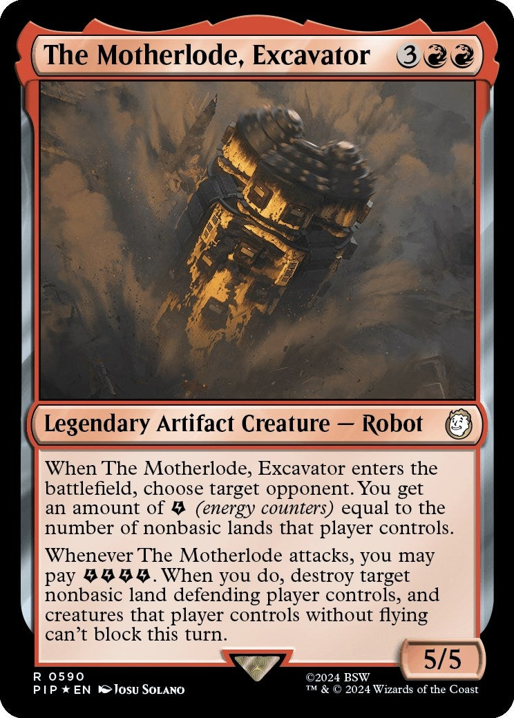 Image for The Motherlode, Excavator (Surge Foil) (590) (PIP) - Magic: The Gathering