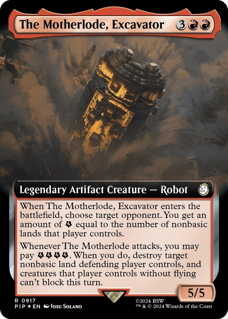 Image for The Motherlode, Excavator (Extended Art) (Surge Foil) (917) (PIP) - Magic: The Gathering