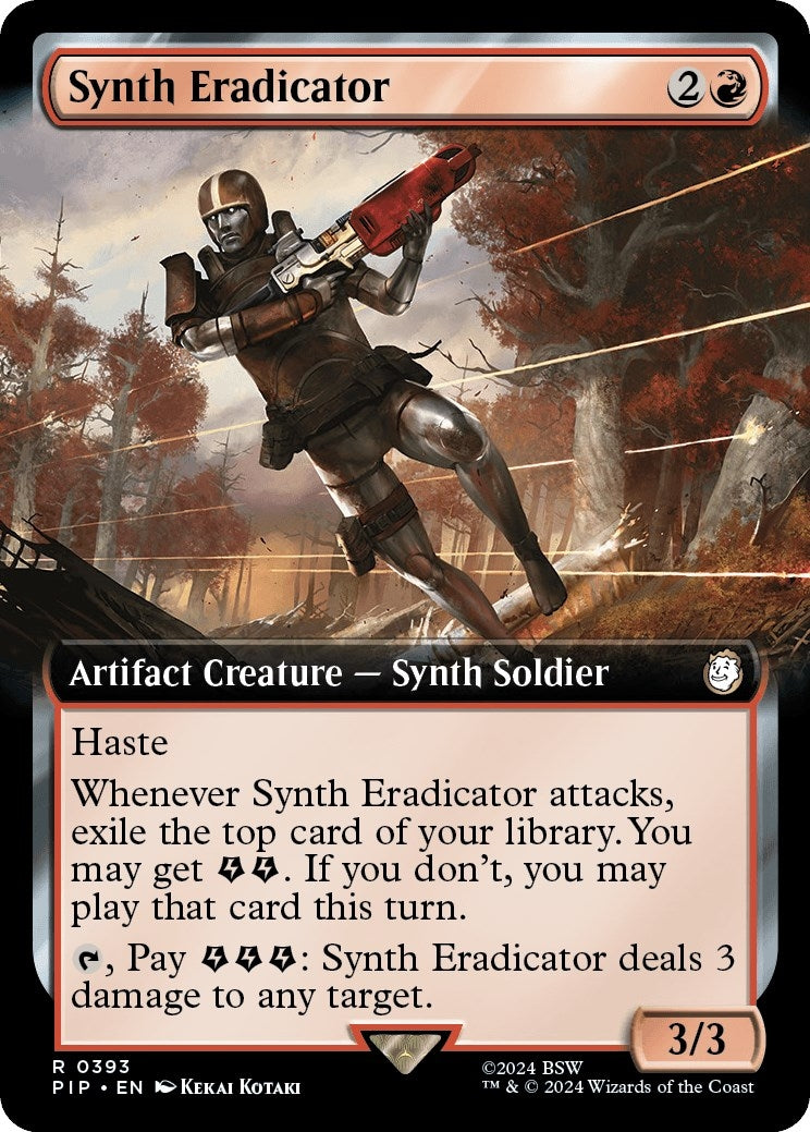 Image for Synth Eradicator (Extended Art) (393) (PIP) - Magic: The Gathering