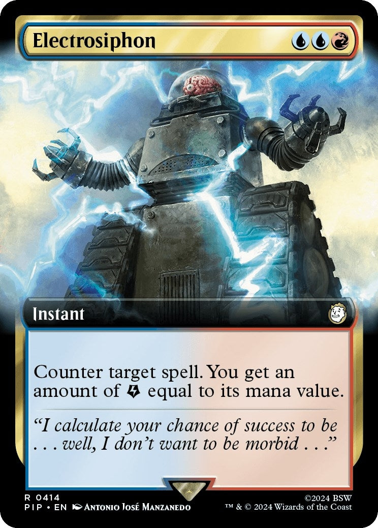 Image for Electrosiphon (Extended Art) (414) (PIP) - Magic: The Gathering