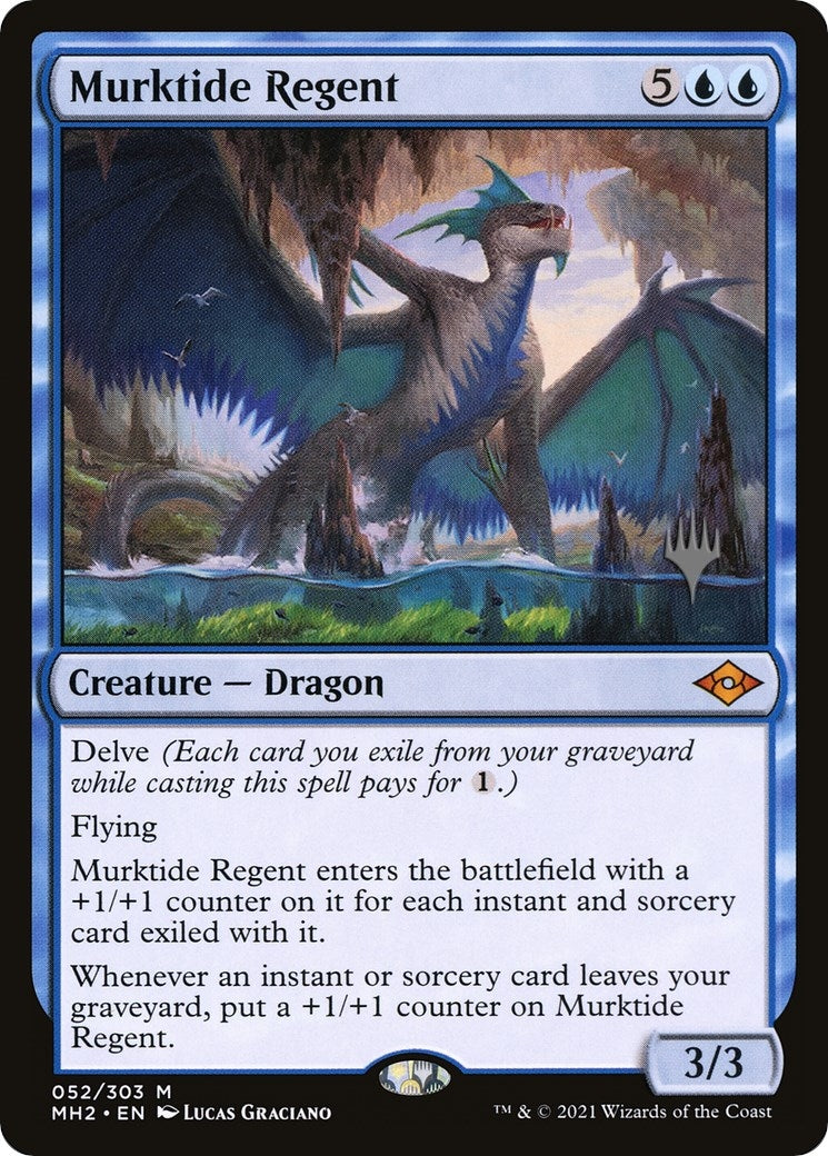 Image for Murktide Regent (52) (PPMKM) - Magic: The Gathering