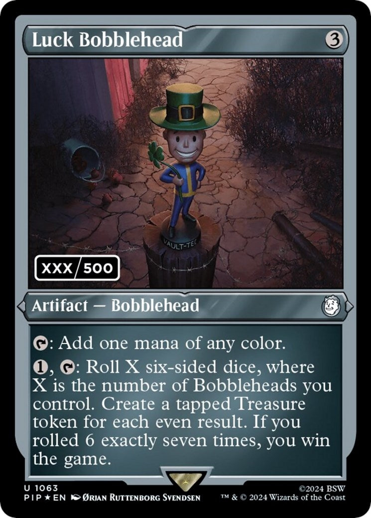 Image for Luck Bobblehead (Serial Numbered) (1063) (PIP) - Magic: The Gathering