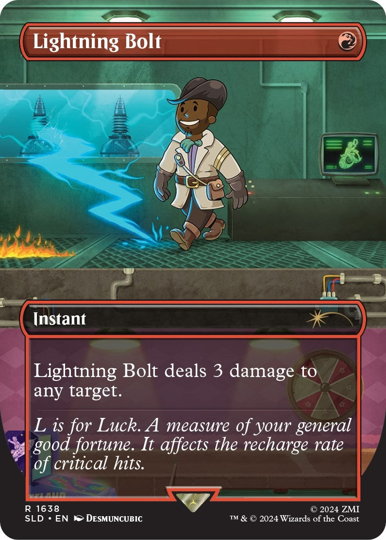 Image for Lightning Bolt (1638) (1638) (SLD) - Magic: The Gathering
