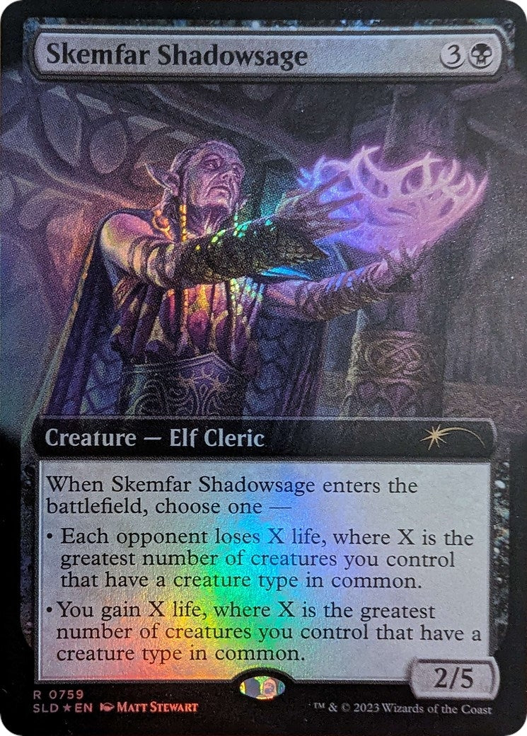 Image for Skemfar Shadowsage (Extended Art) (759) (SLD) - Magic: The Gathering
