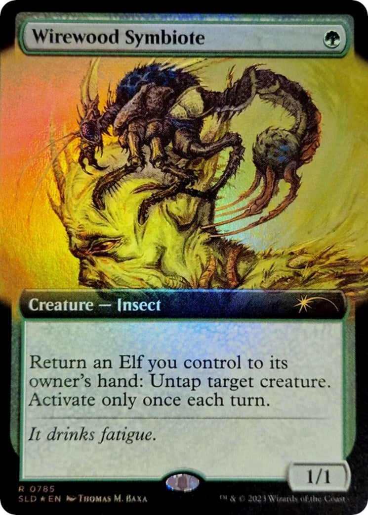 Image for Wirewood Symbiote (Extended Art) (785) (SLD) - Magic: The Gathering