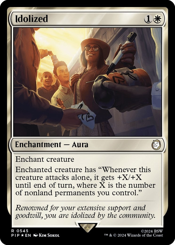 Image for Idolized (Surge Foil) (545) (PIP) - Magic: The Gathering