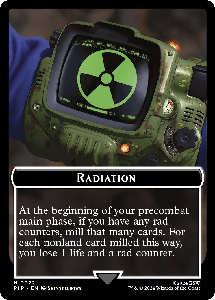 Image for Radiation // Thopter Double-Sided Token (22 // 17) (PIP) - Magic: The Gathering