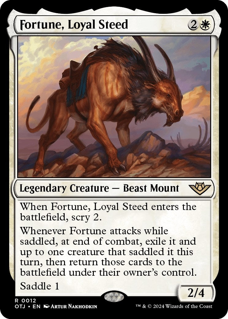 Image for Fortune, Loyal Steed (12) (OTJ) - Magic: The Gathering