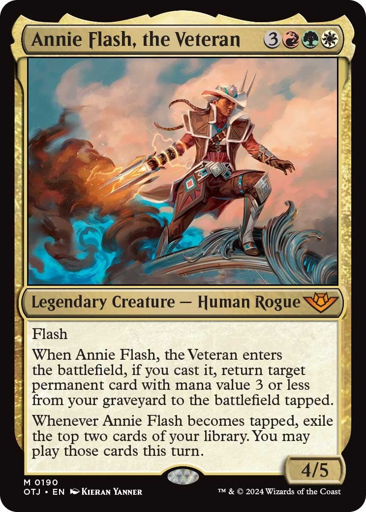 Image for Annie Flash, the Veteran (190) (OTJ) - Magic: The Gathering