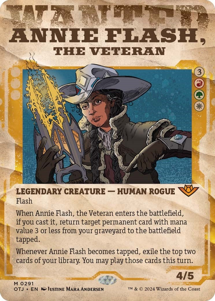 Image for Annie Flash, the Veteran (Showcase) (291) (OTJ) - Magic: The Gathering