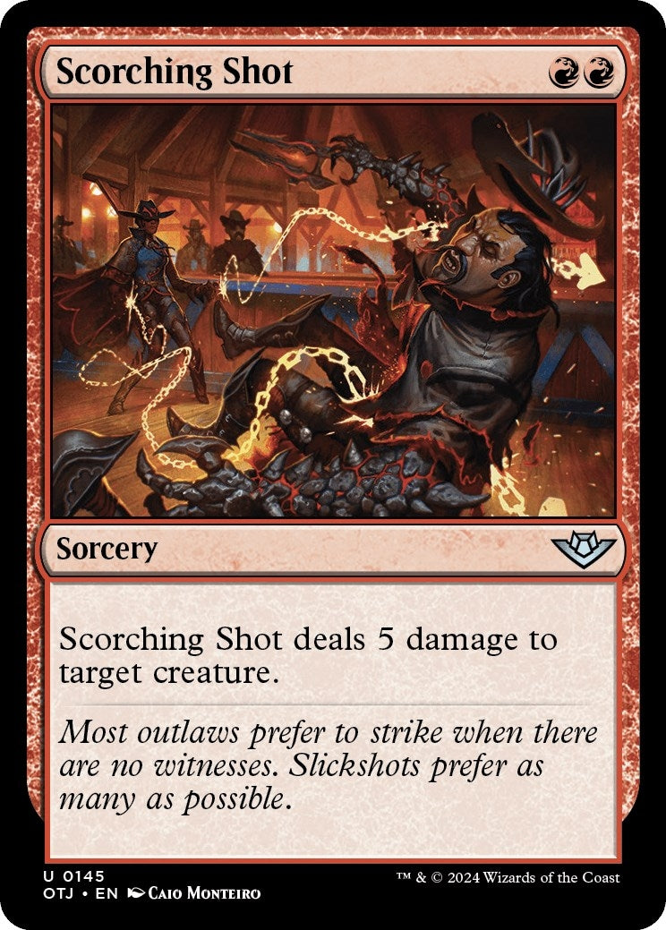Image for Scorching Shot (145) (OTJ) - Magic: The Gathering